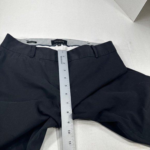 Talbots Women's Sz 4 Pant Signature Dress Slacks Two Back Pockets Black Preowned - Picture 11 of 14